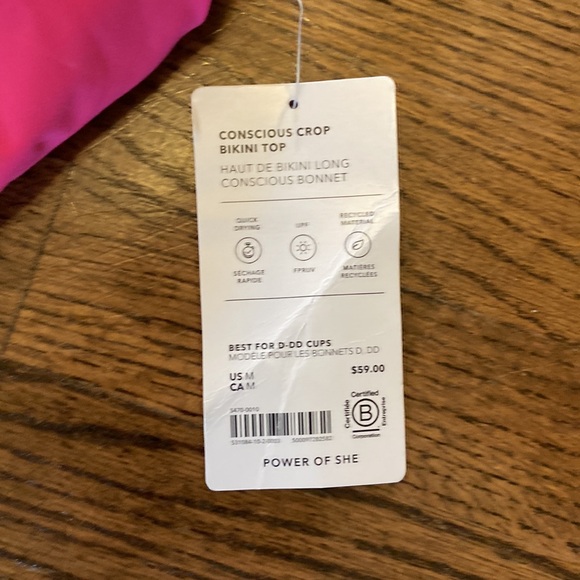 Athleta conscious crop bikini top - Picture 2 of 4